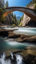 Breathtaking View of a Natural Arch Bridge illustration Artificial Intelligence