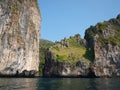 Breath taking view of one of the beautiful panorama view with high rocks, crystal clear water. Royalty Free Stock Photo