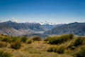 Breathtaking view over Mount Aspiring National Park - Roys Peak in New Zealand Royalty Free Stock Photo