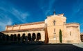 Breathtaking view of the San Milan Church captured under the blue sky in Segovia