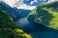 Breathtaking view of Sunnylvsfjorden fjord Royalty Free Stock Photo