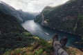 Breathtaking view of Sunnylvsfjorden fjord