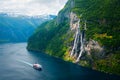 Breathtaking view of Sunnylvsfjorden fjord Royalty Free Stock Photo