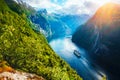 Breathtaking view of Sunnylvsfjorden fjord Royalty Free Stock Photo