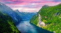 Breathtaking view of Sunnylvsfjorden fjord Royalty Free Stock Photo