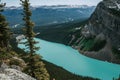 Top view of Lake Louise, Alberta, Canada Royalty Free Stock Photo