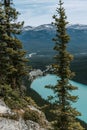 Top view of Lake Louise, Alberta, Canada Royalty Free Stock Photo