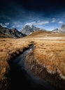 Breathtaking view of the Vanoise National Park in France Royalty Free Stock Photo