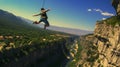 Breathtaking Vardousia Greek Mountain View With Thrilling Bungee Jumping Guides