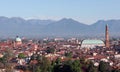 breathtaking view of Vicenza with Basilica Palladiana in the for Royalty Free Stock Photo