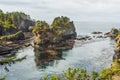 Breathtaking View at Washington coast in Cape Flattery in Royalty Free Stock Photo