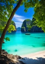 Breathtaking views of the beach, boat, deep jungles, Vietnam, Gr