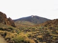 Breathtaking volcanic landscape. El Teide volcano Las Canadas Teide National Park Tenerife Canary Islands Spain. Royalty Free Stock Photo