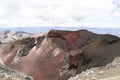 Breathtaking volcanic landscape view on the Red Crater, Tongariro Alpine Crossing. One of the great walks in New Zealand, North Is Royalty Free Stock Photo