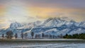 Breathtaking winter mountain landscape