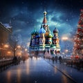 Breathtaking Winter Scene in Moscow