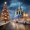 Breathtaking Winter Scene in Moscow