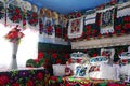 BREB, ROMANIA - 29 APRIL, 2019 - The colorful traditional room in Maramures county.