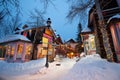 Breckenridge, Colorado, USA Downtown Streets at Night in the Winter