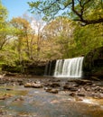 Brecon Beacons National Park waterfall country Royalty Free Stock Photo