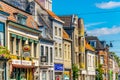 BREDA, NETHERLANDS, AUGUST 5, 2018: Classical facades of houses in Breda, Netherlands