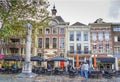 Breda, November 5th 2017: some locals walking in a shopping stre