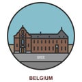 Bree. Cities and towns in Belgium