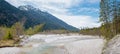 Breeding area for rarely birds, Obere Isar river gravel banks