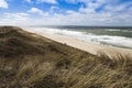 Long sandy Beach in north europe