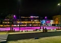 Breepark of breda lighted by night, popular leisure and event location, city architecture, Breda, the netherlands, 23 November,