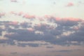 Breeze belt of cumulus pink harmony air clouds natural inspiration day Royalty Free Stock Photo