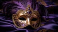 breeze purple masquerade mask Royalty Free Stock Photo