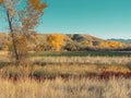 Breezy Mesa and Farm Field Royalty Free Stock Photo