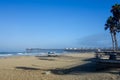 Breezy Ocean near Crystal Pier at Pacific Beach, San Diego, CA Royalty Free Stock Photo