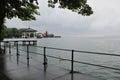 Gazebo pavilion at lake constance