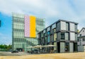 BREGENZ, AUSTRIA, JULY 25, 2016: View of the Kunsthaus - museum of modern art in the austrian city Bregenz...IMAGE