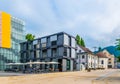 BREGENZ, AUSTRIA, JULY 25, 2016: View of the Kunsthaus - museum of modern art in the austrian city Bregenz...IMAGE