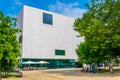 BREGENZ, AUSTRIA, JULY 25, 2016: View of theVorarlberg museum in the austrian city Bregenz...IMAGE