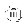 Breifcase icon design vector Royalty Free Stock Photo