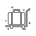 Breifcase icon design vector Royalty Free Stock Photo