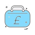 Breifcase icon design vector Royalty Free Stock Photo