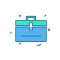 Breifcase icon design vector Royalty Free Stock Photo
