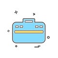 Breifcase icon design vector Royalty Free Stock Photo