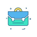 Breifcase icon design vector Royalty Free Stock Photo