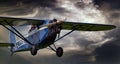 Breighton, Selby, Yorkshire, UK, May 2023. Aerobatic light aircraft, Aircraft: Comper CLA7 Swift Replica Â·