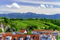 Breisach bird-fly view from the hill