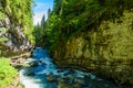 Breitachklamm - Gorge with river in South of Germany Royalty Free Stock Photo