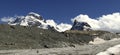 Breithorn Mountain Panorama Royalty Free Stock Photo