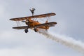 Breitling Wingwalkers & x28;AeroSuperBatics& x29; in Boeing-Stearman Model Royalty Free Stock Photo