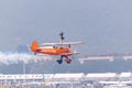 Breitling wingwalking Royalty Free Stock Photo